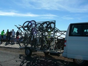 Traslados en taxi con remolque para bicicletas